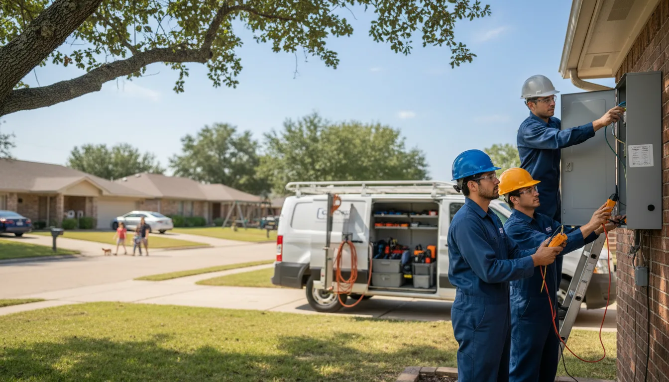 Certified electrician providing emergency electrical services in Del Valle, TX